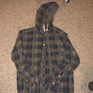 Hooded button up jacket from Modern Amusement